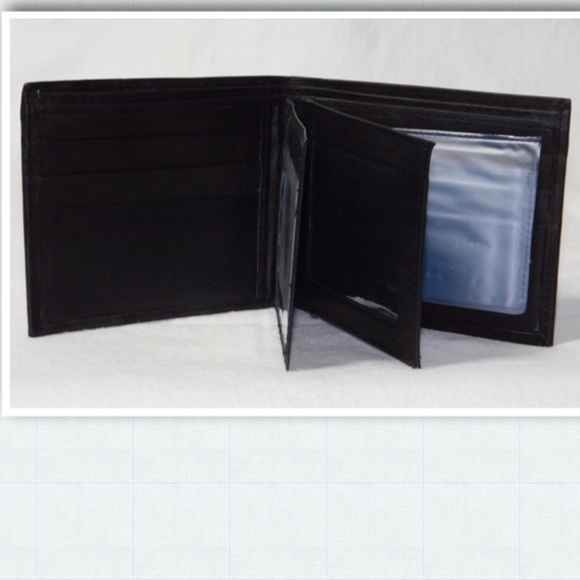 AFONiE Mens Leather Wallet Hybrid Bifold - Picture 2 of 8